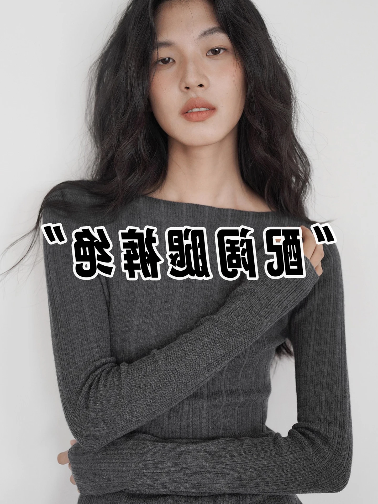 

Long Sve Crew Ne Base irt Women's Color Knitted Top Faionable Korean Sle Design Commute Wind Regul...