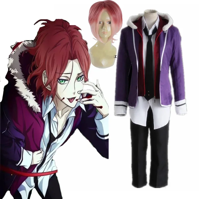 Anime Diabolic Lovers Cosplay Costumes Laito Sakamaki Cosplay Vampire Suit Uniforms Halloween Carnival Party Cosplay Costumes