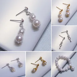 Puppenohrringe Handmark Ohrringe Perlenkette Schmuck und antike Kostümpuppe kann Puppenzubehör verwenden Schöne Kindergeschenke