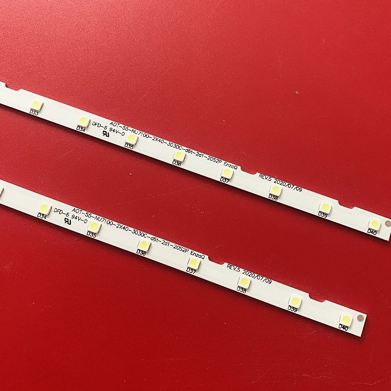 10pcs tira LED para Samsung 55NU7100 UN55NU7100 UE55NU7100 UN55RU7100 UA55NU7100 UN55NU755 _ NU7300 _ NU7100 BN96-45913A BN61-15485A