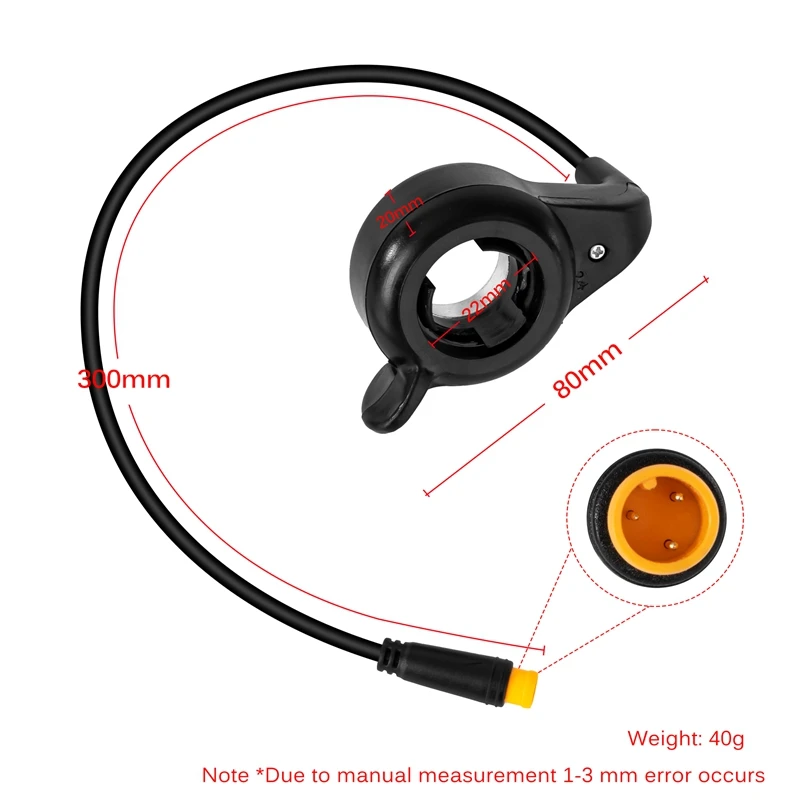 Bici elettrica Finger Thumb Throttle Speed Control accessori bici elettriche Scooter Finger Thumb Throttle Entertainment Motor