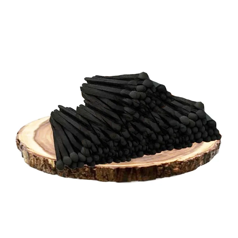 80 قطعة جميع الحنين الأسود مباريات باردة 96 مللي متر شموع عطرة السيجار إطالة المباريات حفلة احتفال أخف الشعلة مجموعة رجل هدية #3