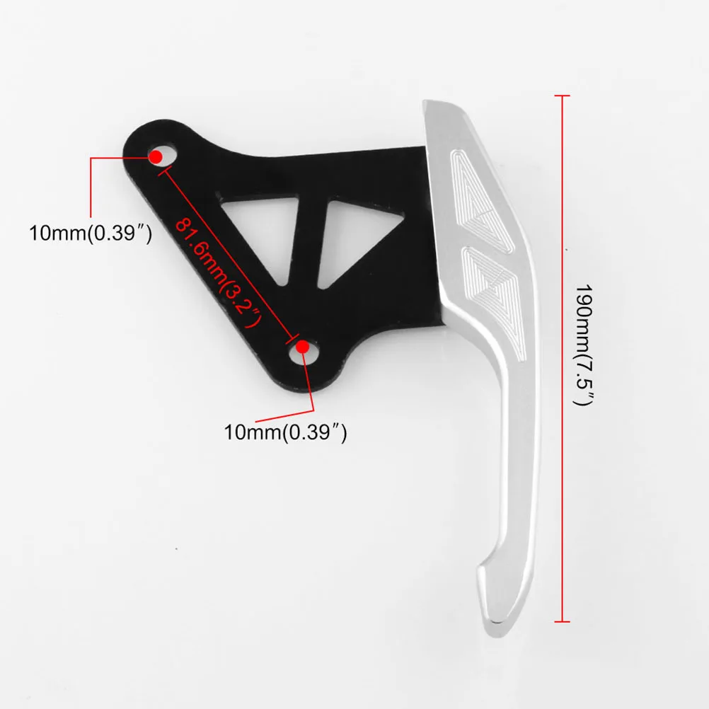 

1Pair Motorcycle Rear Seat Handle Back Seat Grab Bar for -172 Durable Aluminum Modification Silver Grab Handle