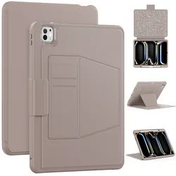 Magnet Smart Case For iPad Air 11 13 2024 Shockproof Rugged Cover iPad Pro 11 10.9 10th 10.2 Multi-angle Kickstand Buckle Funda