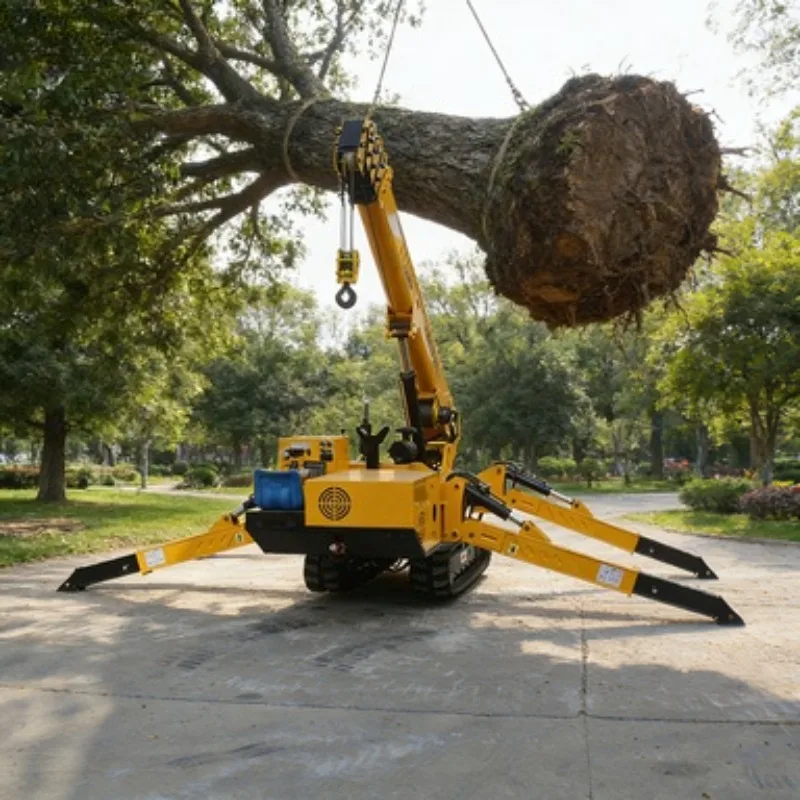 Portable 3 Tons Hydraulic Spider Crane Electric Spyder Crane for Sale Electric Mini Spider Lifting Crawler Cranes