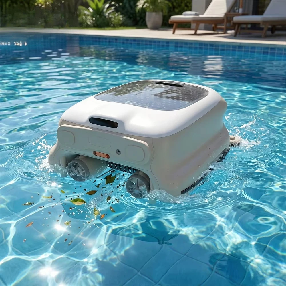 

Smart Cordless Robotic Pool Cleaner for Home Swimming Pools, Automatic Pool Vacuum for Easy and Efficient Pool Maintenance
