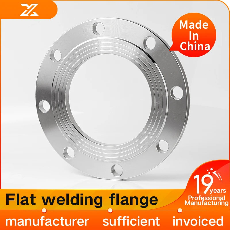 304 stainless steel flat welded flange PN10 national standard butt welding flange welded flange non-standard customized dn50 80