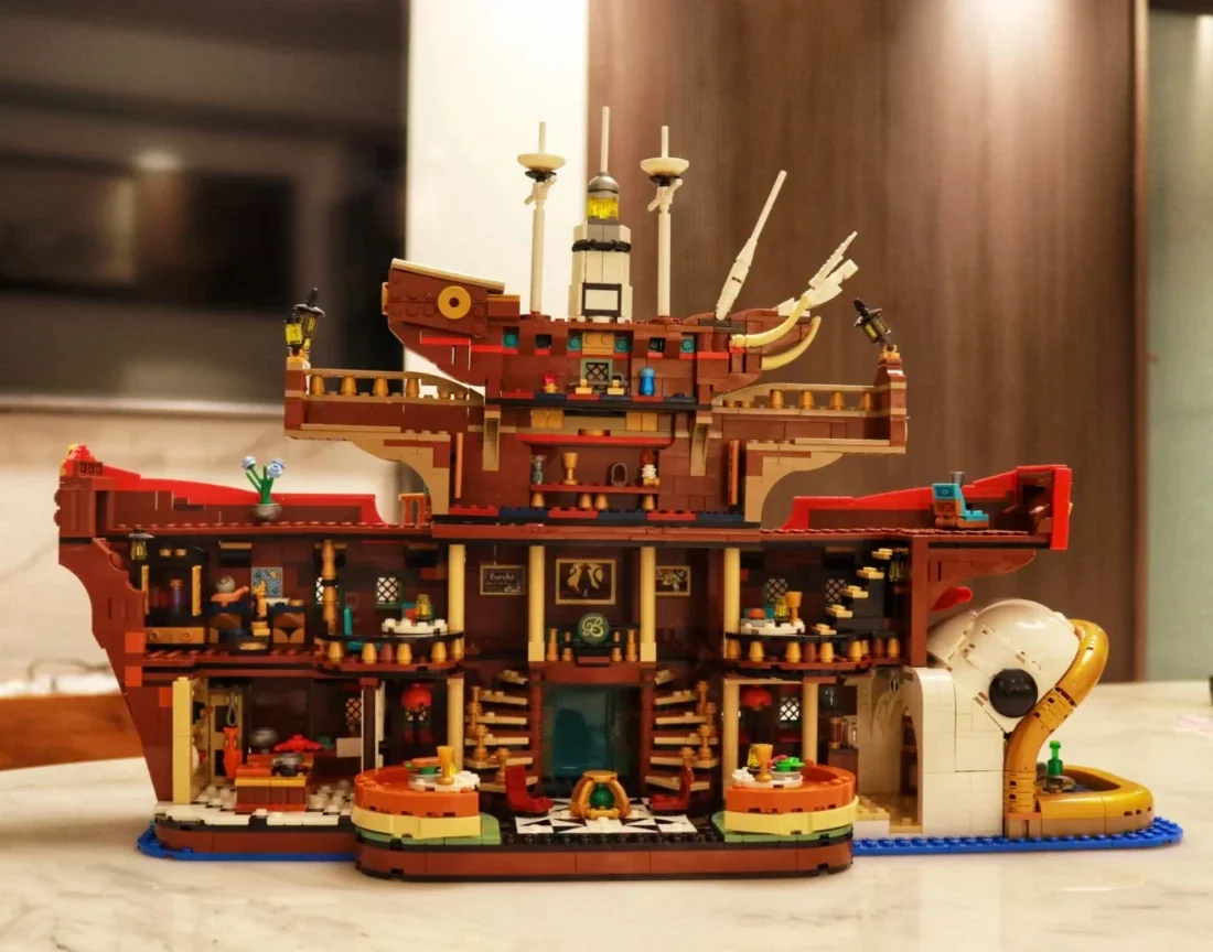 2025 新しいフローティングレストランモデルビルディングブロック互換性 75640 ブリック 3402 個クラフトおもちゃ大人の子供のための誕生日プレゼント