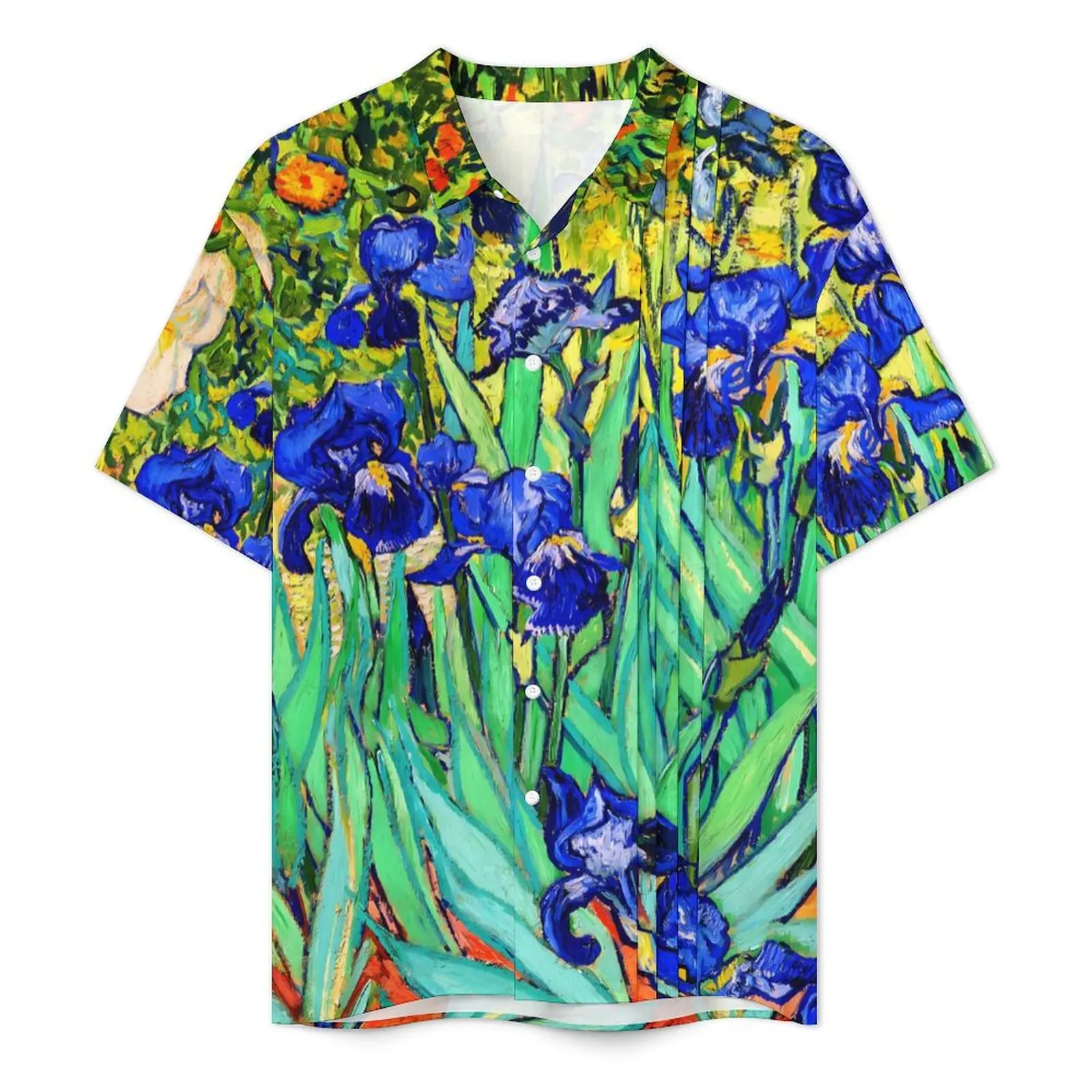 Hawaiian Shirt Beach Vincent Van Gogh Blouses Floral Print Novelty Casual Shirts Man Short Sleeves Harajuku Oversize Clothes