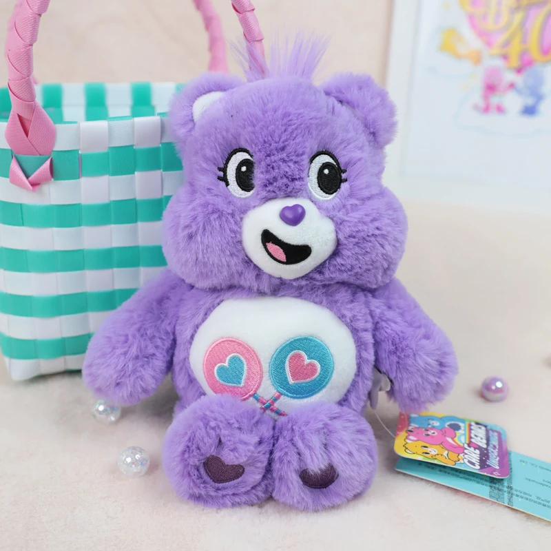 Original Care Bears 22cm Saugnapf-Plüsch-Anhänger Glänzender Liebesbär Cartoon-Puppe Heim- und Bürodekoration Geburtstags- und Feiertagsgeschenk für Mädchen – Detail 18