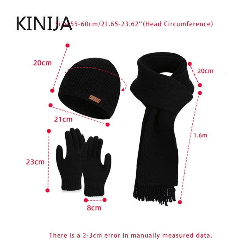 3 قطعة مجموعات الشتاء النساء أفخم محبوك الباردة قبعة دافئة الصوفية غطاء رأس وشاح قفازات القبعات في الهواء الطلق الأذن يندبروف بيني قبعة #5