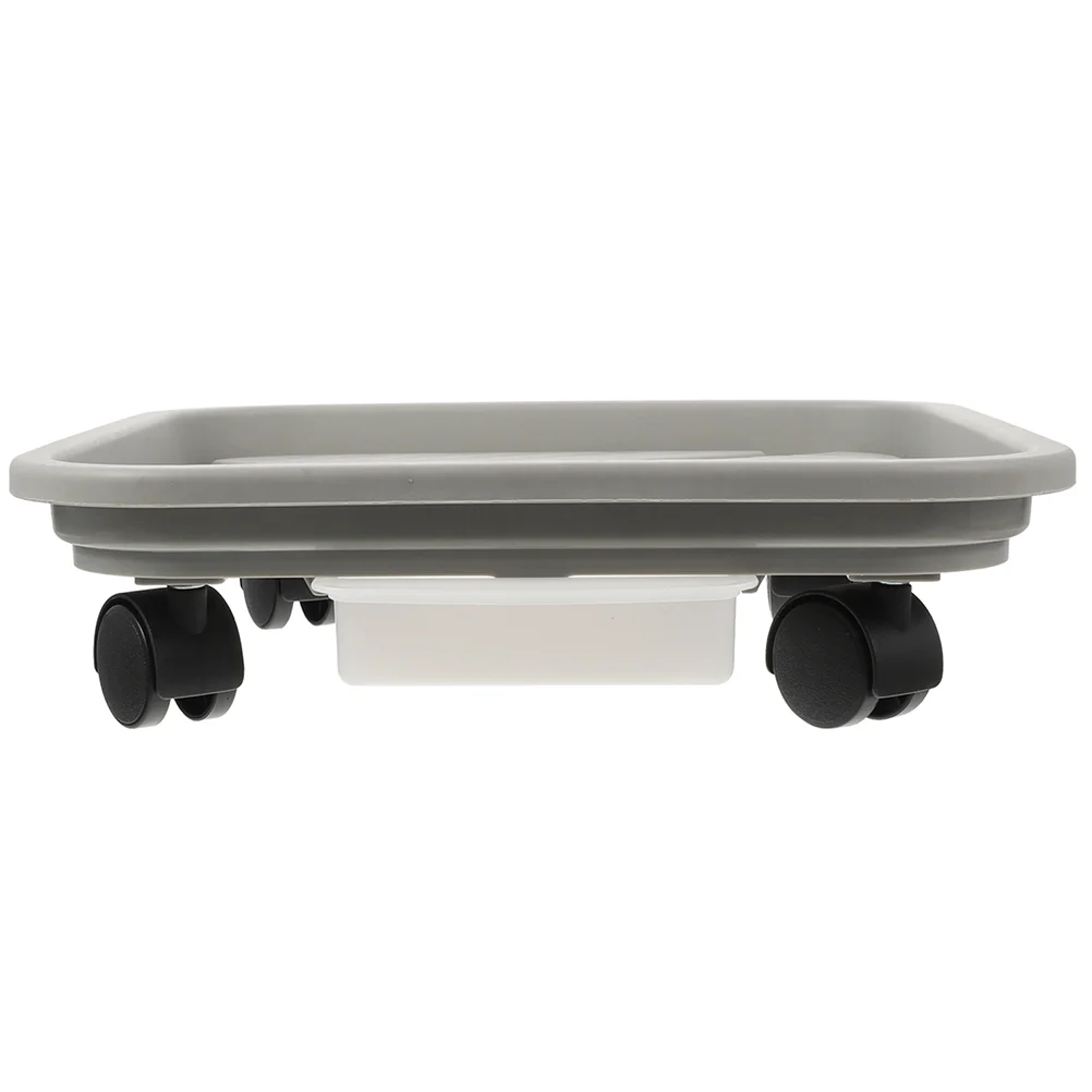 Plant Mobile Flower Pot Water Tray Plastic for Plants Planter Holders Trays Roller Storage Indoor