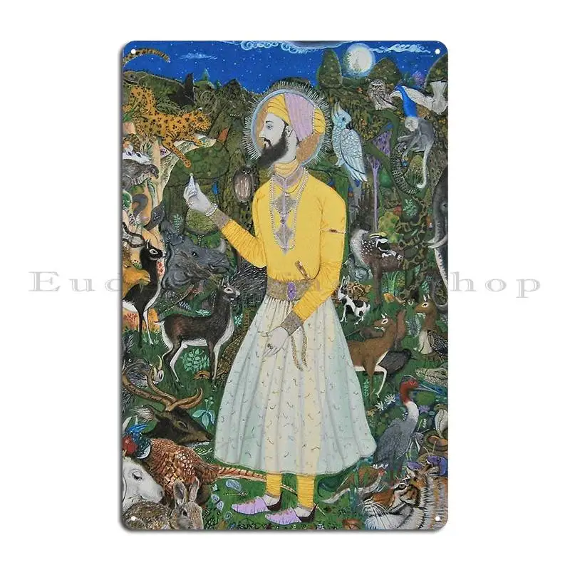 Guru Har Rai In The Celestial Garden Metal Plaque Poster Wall Pub Party Iron Club Bar Kitchen Tin Sign Poster