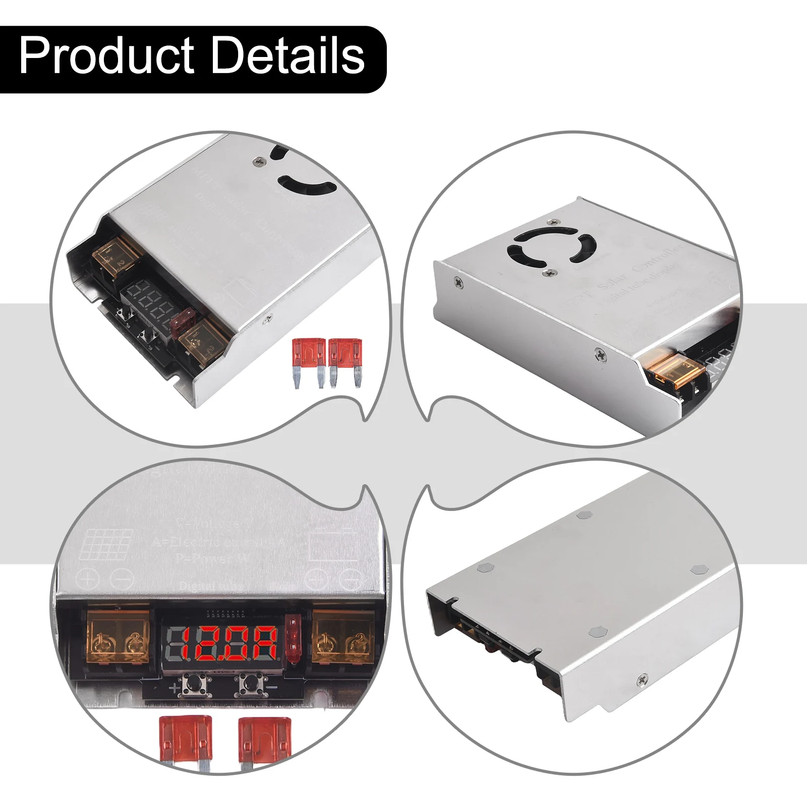 

450W MPPT Solar Boost Controller 12V~50V Input Boost Charging Charger Solar Booster Controller 450W Charger Test Meters