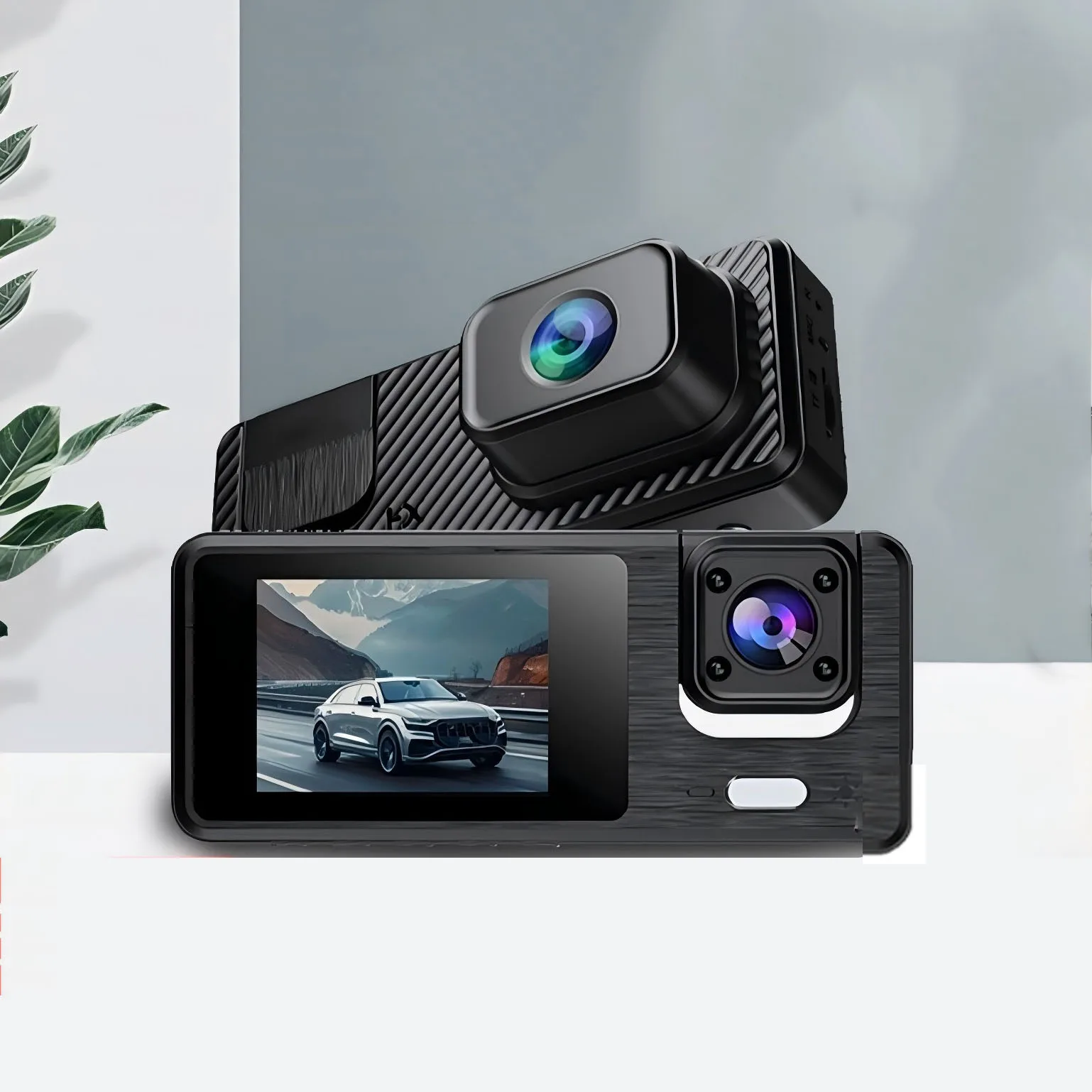 

Excellent Quality-Driving Recorder HD 1080P 2 Inches Screen 3 Way With Wifi 3 Lens Parking Monitoring With Night Vision Car DVR