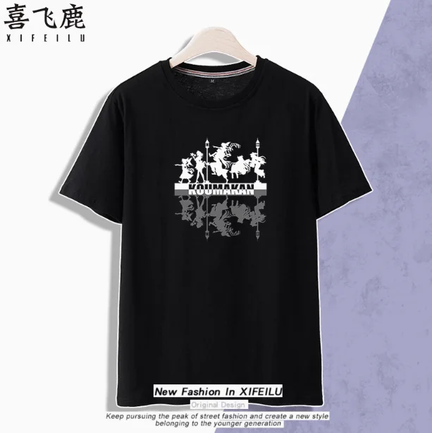 Anime Touhou Project Remilia Scarlet Short Sleeve T-shirt Summer Cosplay Costume Casual Student Loose Tops