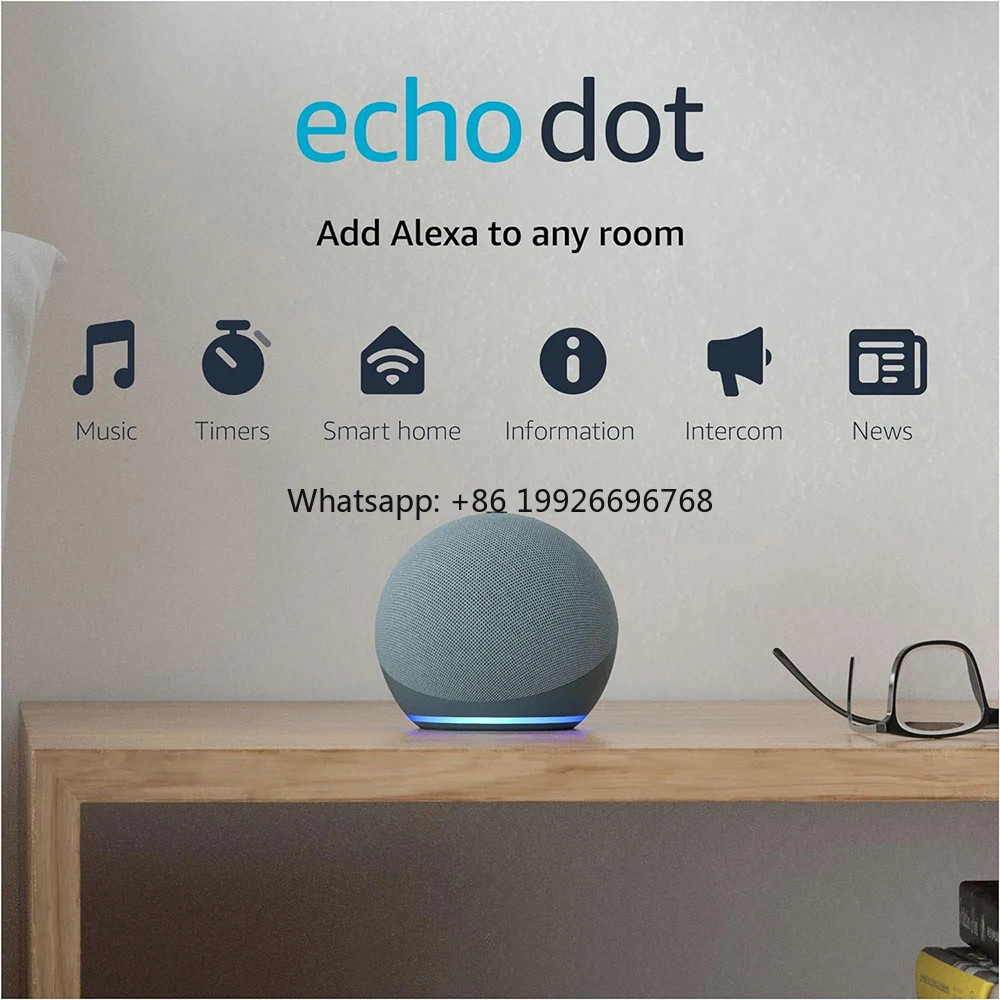 

Alexa Operated Hot Sale Smart Home Mini Smart Speaker All-new Echo Dot5 Colcok Generation Smart Speaker with Alexa