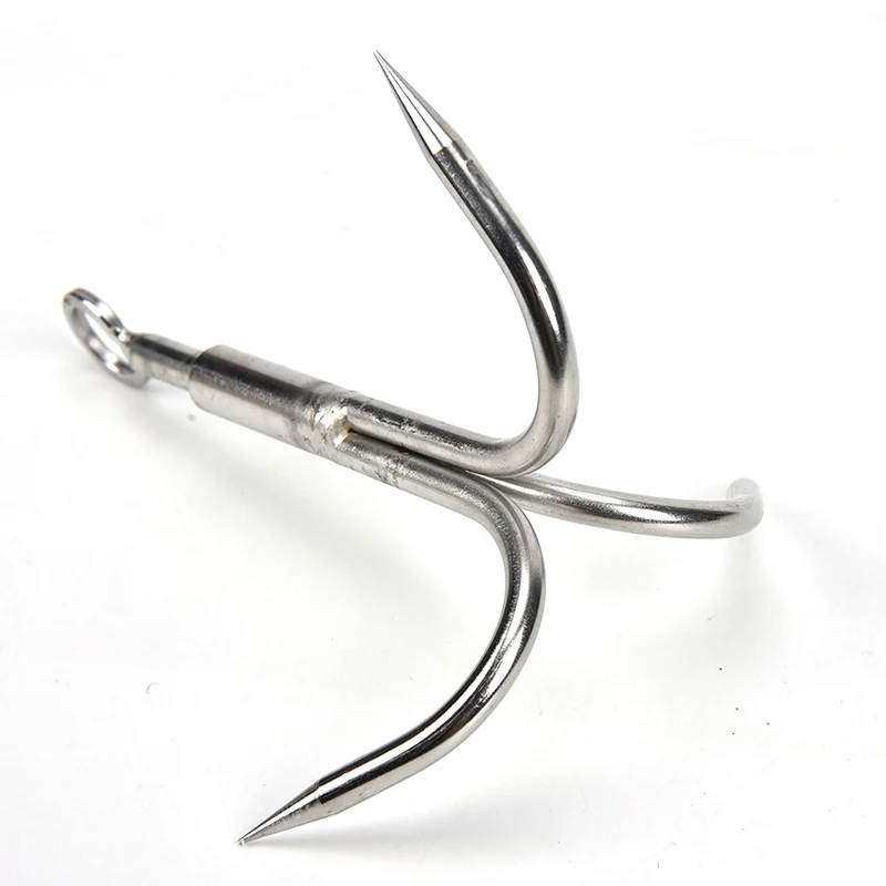 1pc 3 Claws Grappling Hook Climbing Survival Carabiner Tool Stainless Steel
