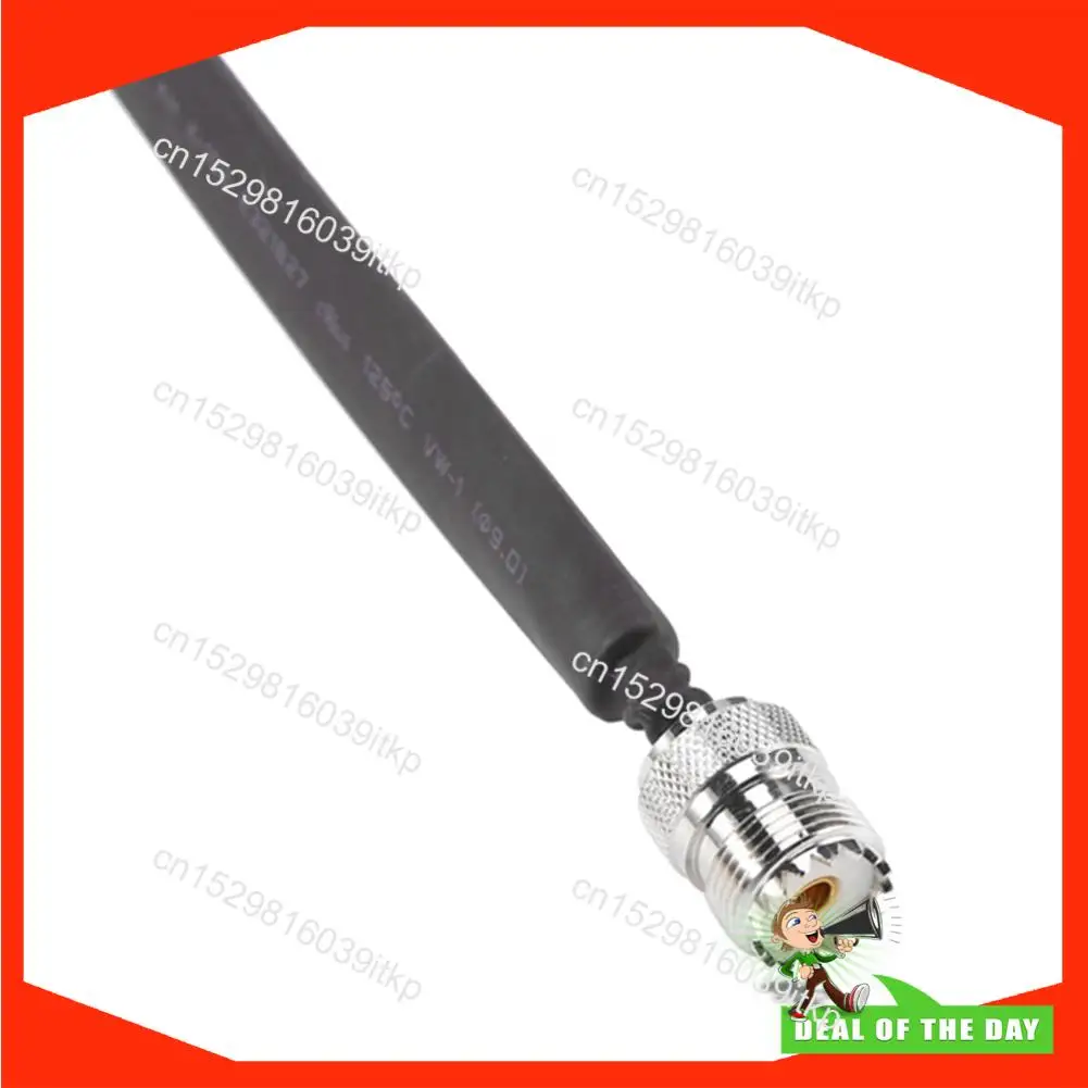 8월형 도어/창문 통과형 평면 RF 동축 케이블 SO239 UHF 암-암 50옴 RF 동축 피그테일 연장 코드