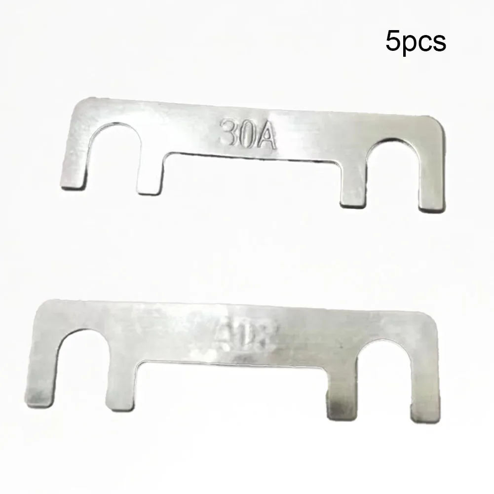 Car Fusível Kit Car Fusível Placa Bateria Fusível Car Bracket Flat Type Prata 30A-100A Fusível 32V Fork Bolt Car Repair Store