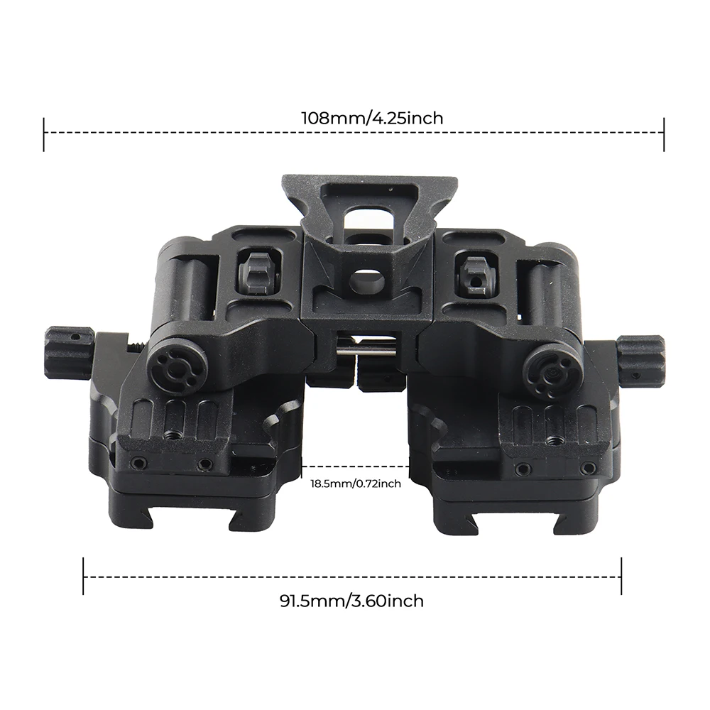 

Fits PVS-14 Night Vision Scope Accessories Binocular Bridge L4 G24 Adapter Rhino Mount Adapter/Bridge/Dovetail Shoe Bracket
