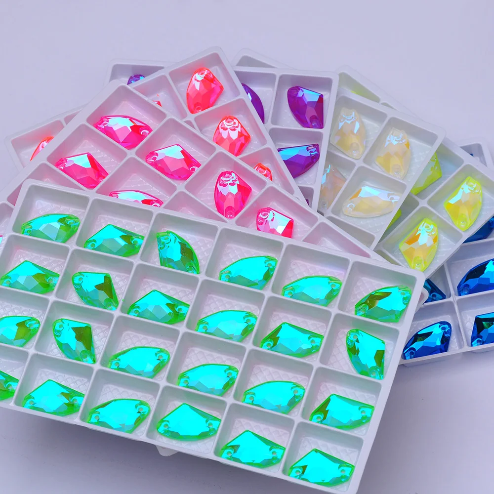3256 Galaktische Fluoreszierende Neon Elektrische Deko-Nähaccessoires, Charms für Nägel, Acryl-Fasensteine, Strass-Applikationen für Kleider – Detail 15