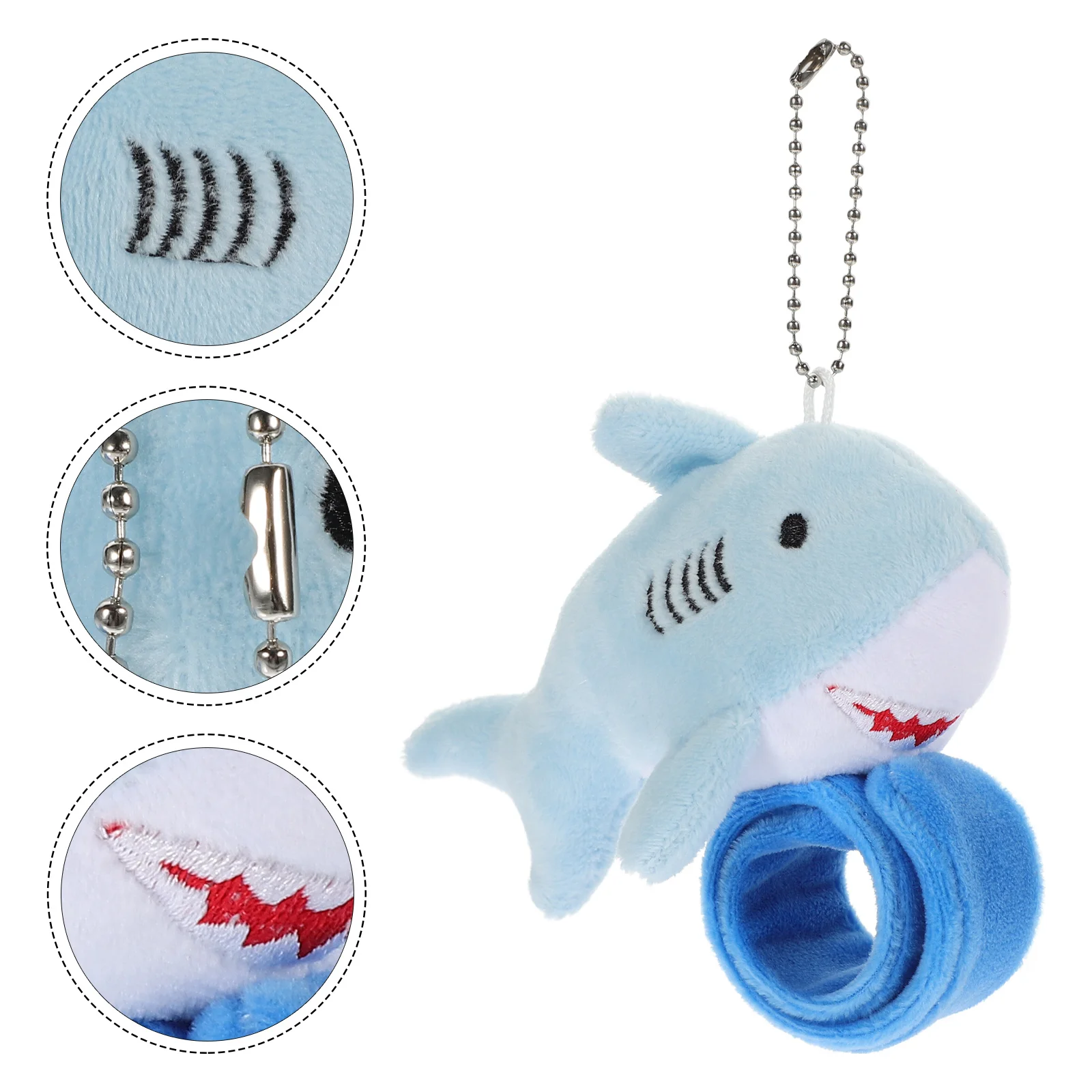 Bracelet Shark Plush Wrist Straps Pp Cotton Animal Slap Bracelets For Kids