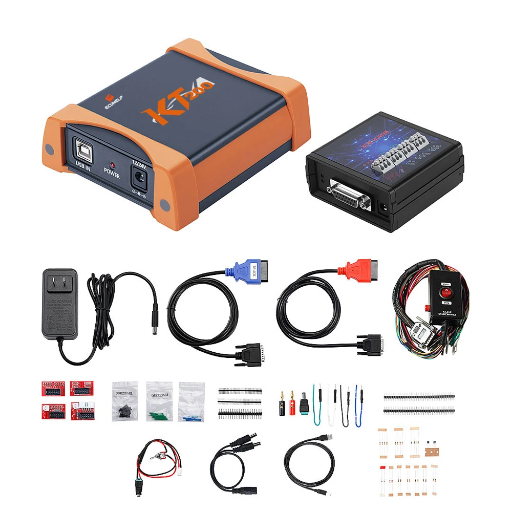 على الانترنت KT200 ECU مبرمج ، ودعم ECU صيانة رقاقة ، وضبط إزالة رمز DT ، وأضاف نماذج جديدة ، بروتوكلز متعددة ، وقراءة والكتابة