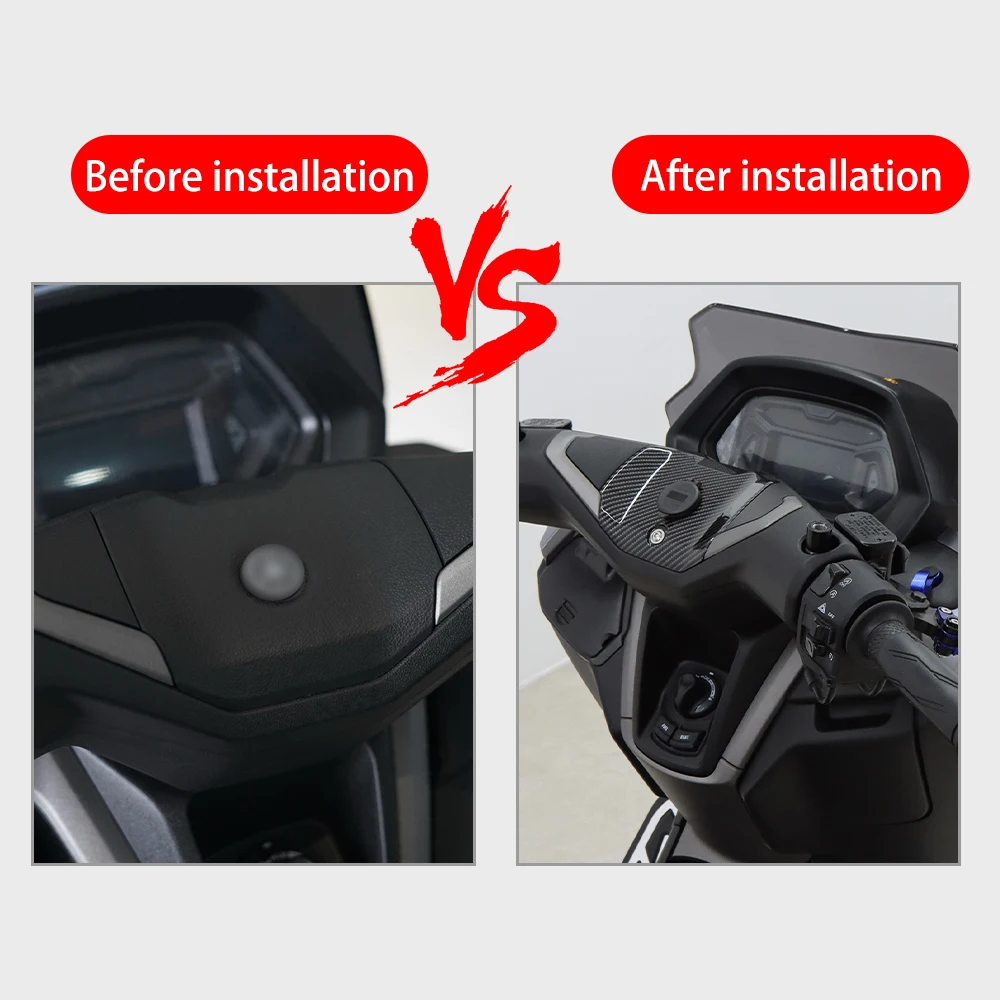 FOR YAMAHA NMAX155 NMAX125 V3 2025-2026 Motorcycle Handlebar Upper Central Cover Shell Replacement Part With USB Charging Plue