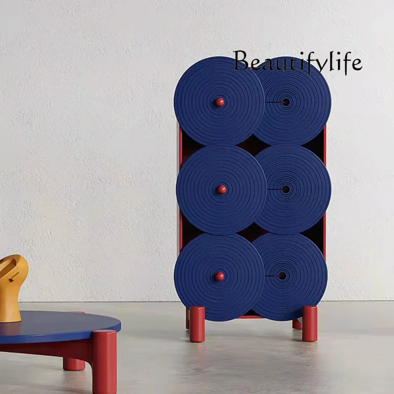 

Retro dining side cabinets, simple modern lockers, porch cabinets, home display cabinets, display medieval creative