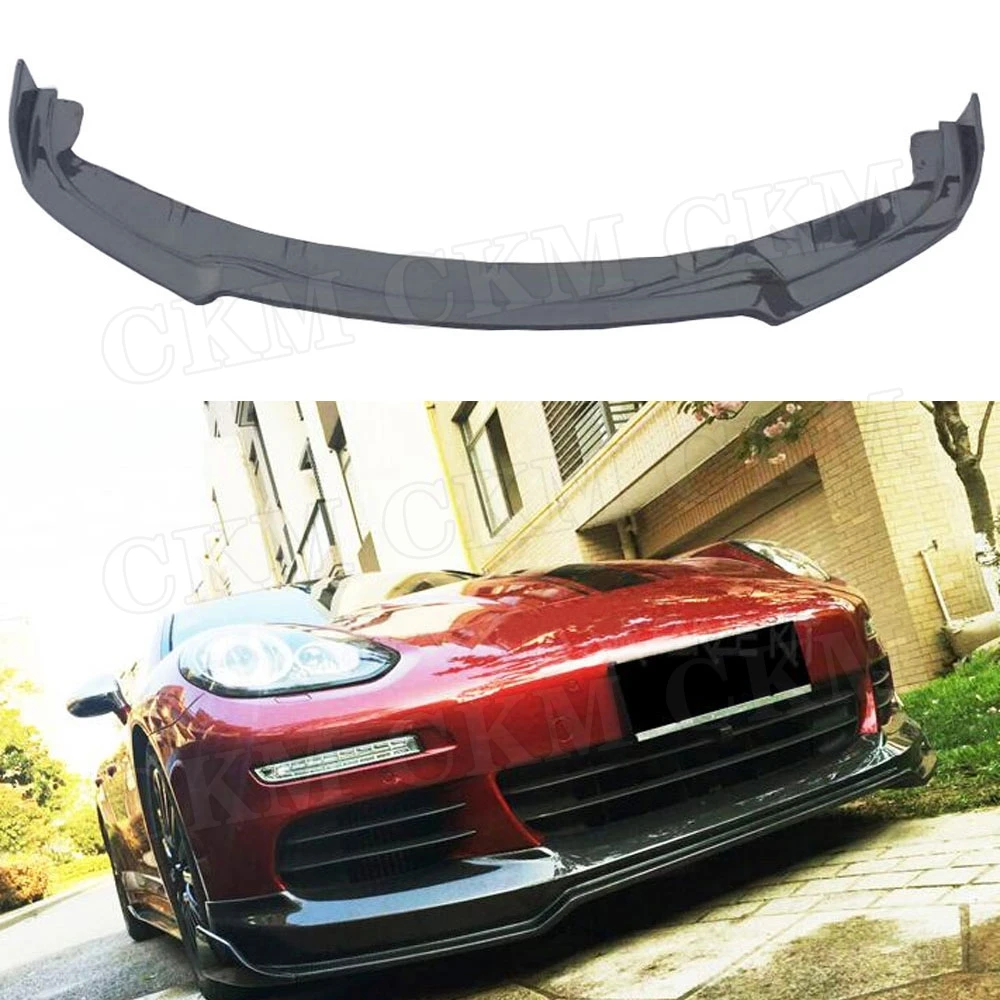 

CKMUUER Carbon Fiber for Porsche Panamera GTS Turbo S Hatchback 4-Door 2014-2017 Front Lip Spoiler FRP Head Bumper Chin Shovel