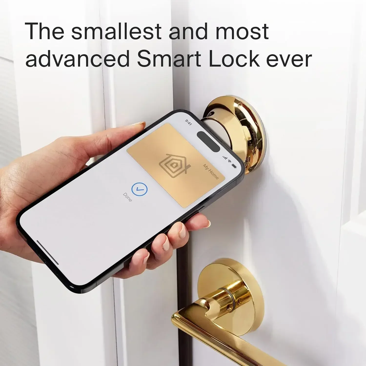 Hot Sellers.Level Lock+ Smart Lock Plus Apple Home Keys - Smart Deadbolt for Keyless Entry - Includes Key Fobs - Works with iO.N