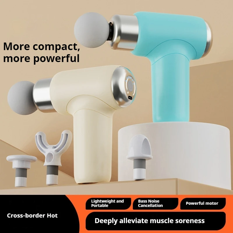 

Перезаряжаемый беспроводной вибрационный массажный пистолет, профессиональный портативный электрический пистолет для расслабления мышц, мини-фитнес