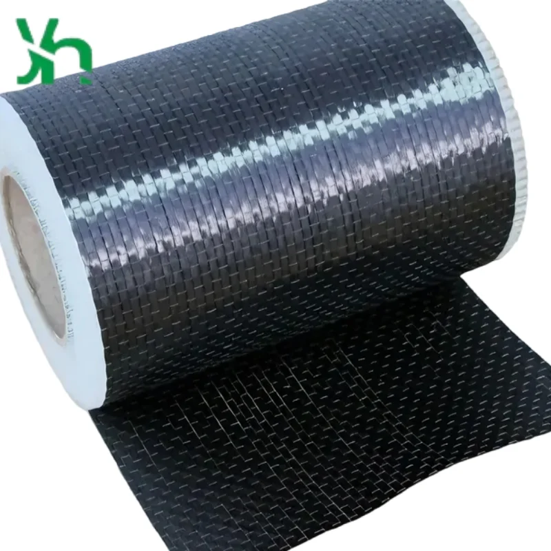 ผ้าคาร์บอนไฟเบอร์แบบทิศทางเดียว กว้าง 20 ซม. 12K 200 กรัม - ผ้า CFRP น้ำหนักเบาสำหรับเสริมความแข็งแรงโครงสร้างไม้และงานก่ออิฐ