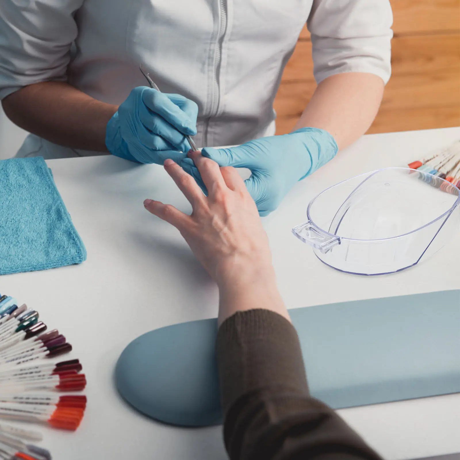 High-Quality Acrylic Manicure Bowl Nail Color Removing Bowl Comfort Groove Design for Salon Home DIY Nail Soaking Manicure