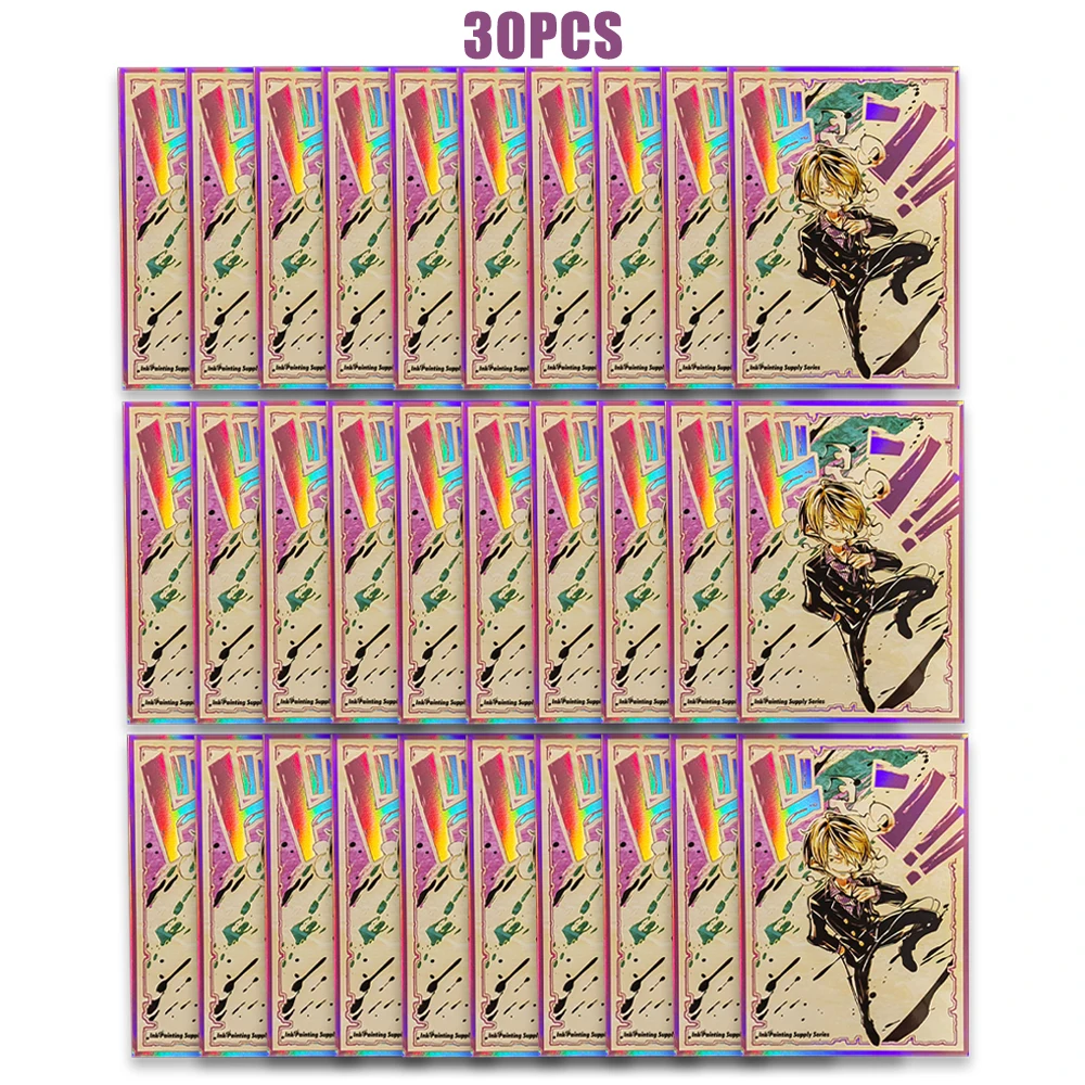 30PCS Board Game Laser Holography Card Protector Card Sleeves Cover 67x92mm Ideal for TCG/Trading Cards-Toys Holiday Gifts