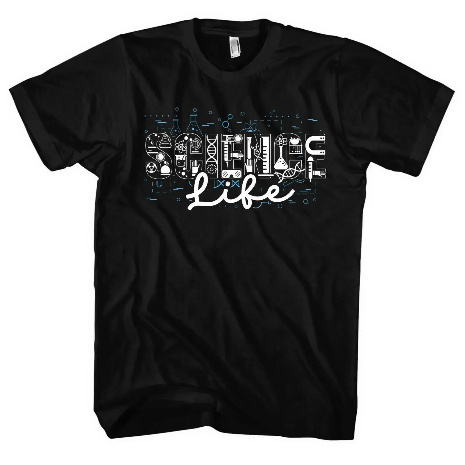 Science Life T Shirt Pysiker Mathe Lehrer Nerd Geschenk Genie Chemie vintage Washed Casual Breathable Stylish Stretched Unisex