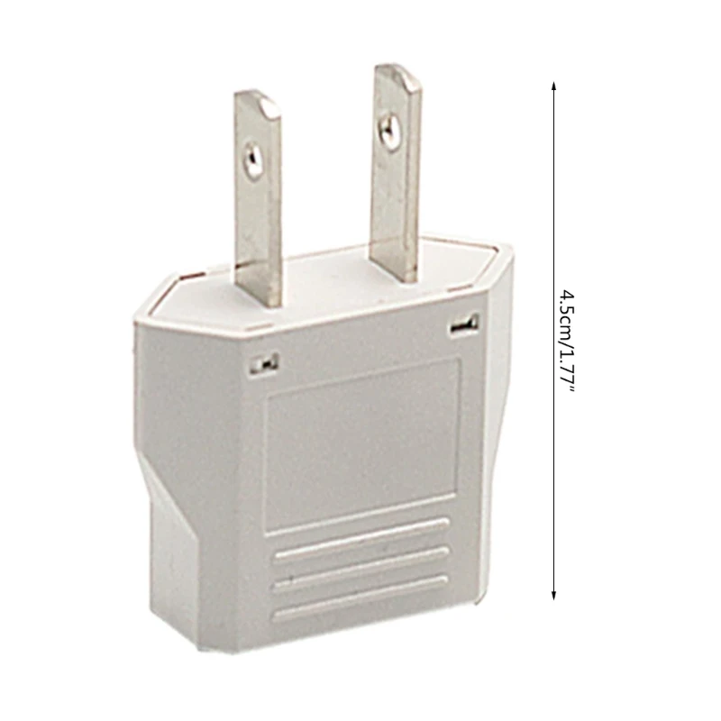 573A Travel US to EU Plug Converter Transform American Socket into Europe Outlets American to Euro Standard Conversion Plug