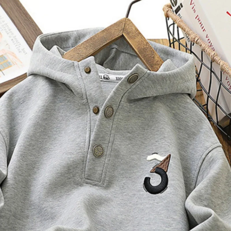 

Boys Hoodies Sweatshirts Cotton Tops Outwear 2024 Casual Spring Autumn Kids Christmas Gift Formal Outfits Children's Clothing