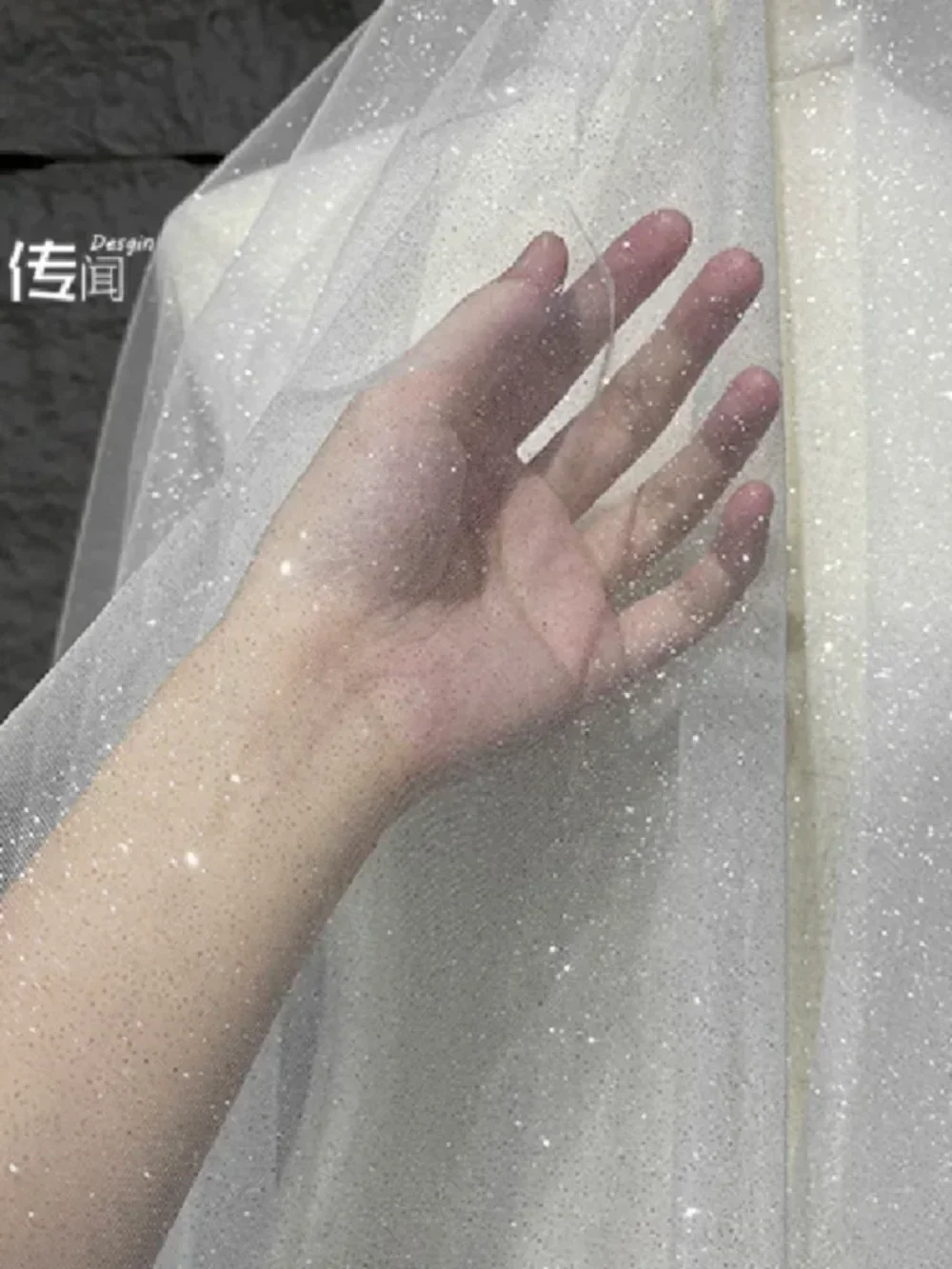 

Белая бронзовая ткань, юбка, одежда, кружевная сетка, тонкая марля, украшение для съемки, ткань для шитья одежды на дворе