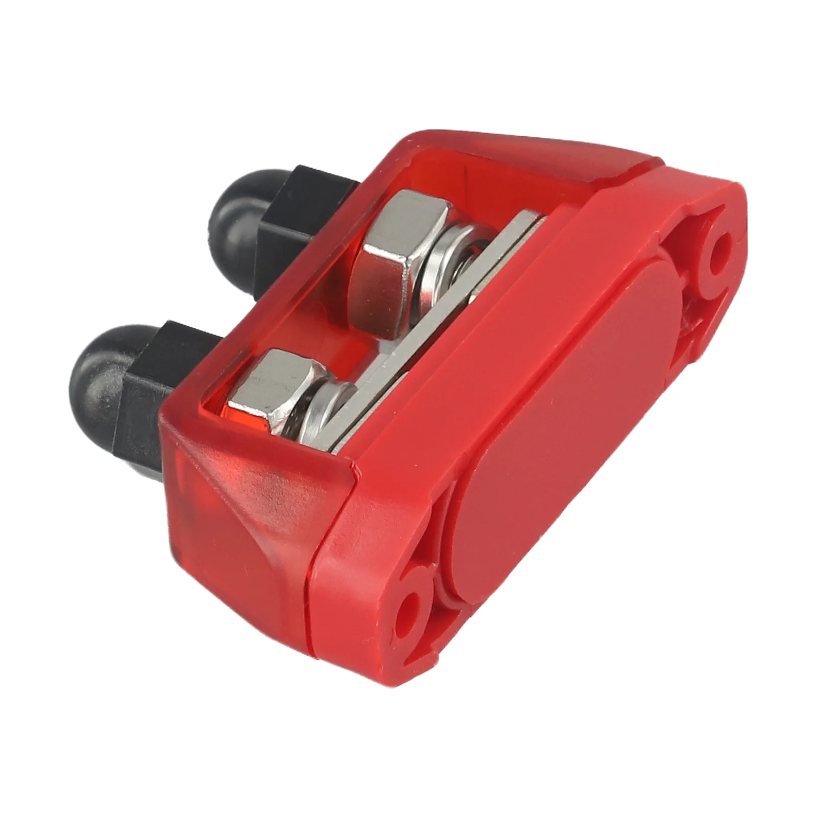 1pc Power Terminal With Protective Cover For Cars RVs Yachts 7.5x5cm 200A 12-48VDC Power Tools Parts M10 Battery Power Terminal
