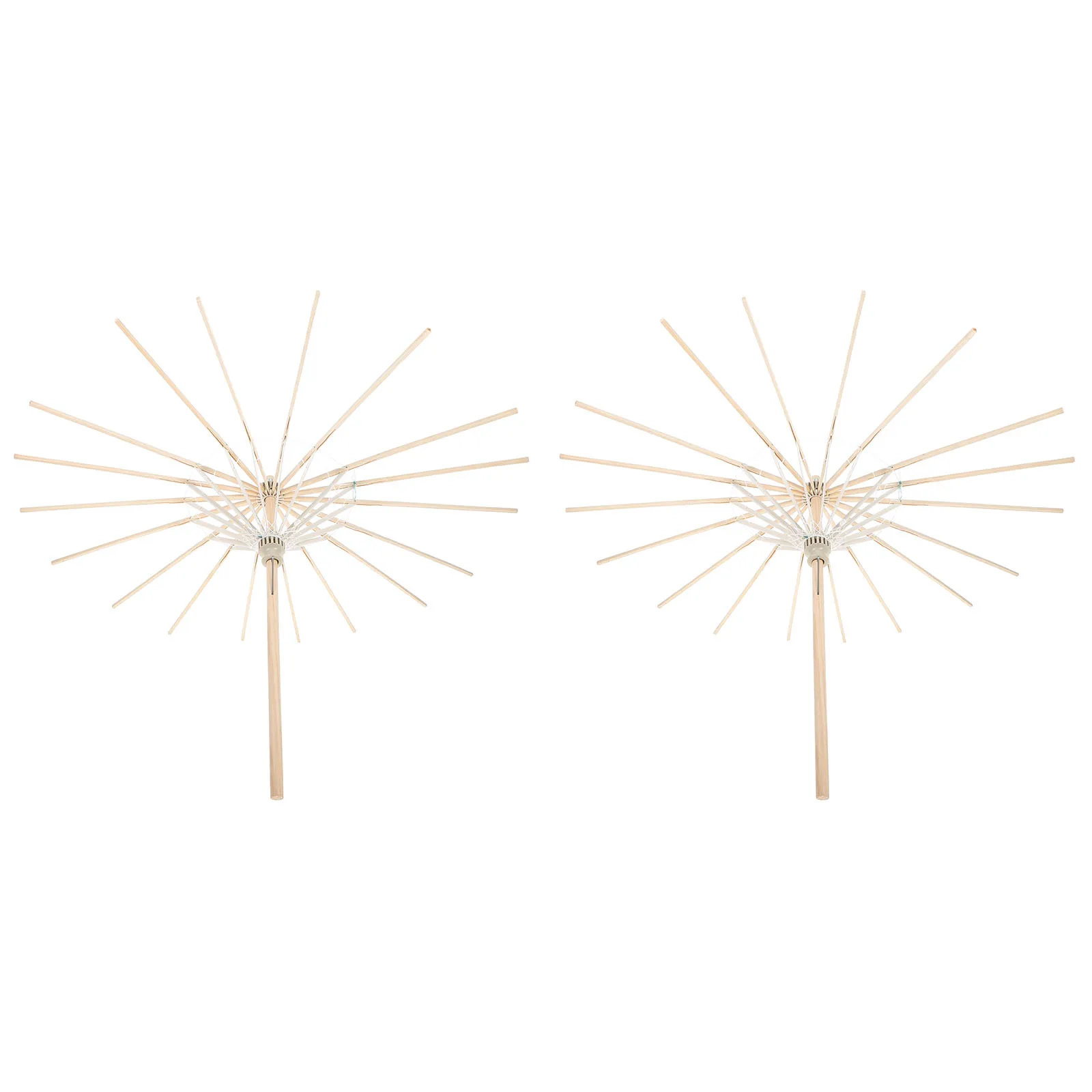 

2pcs Oiled Paper Stands Classical Bamboo Racks For Photography Props Decorative Holder Stage Party Decoration Handmade Oil Paper