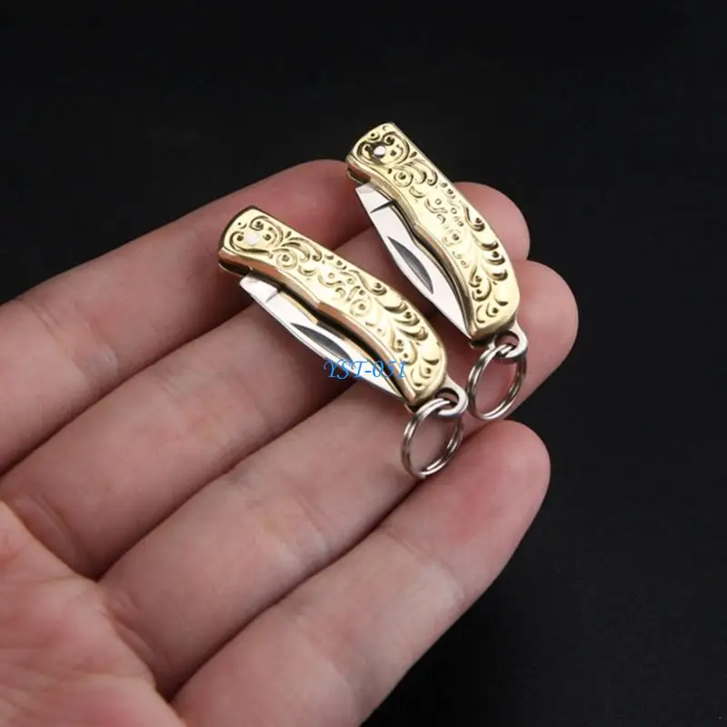 E15A Stainless Steel Mini Folding Cutter Portable Keychain Unboxing and Unpacking Small Cutter