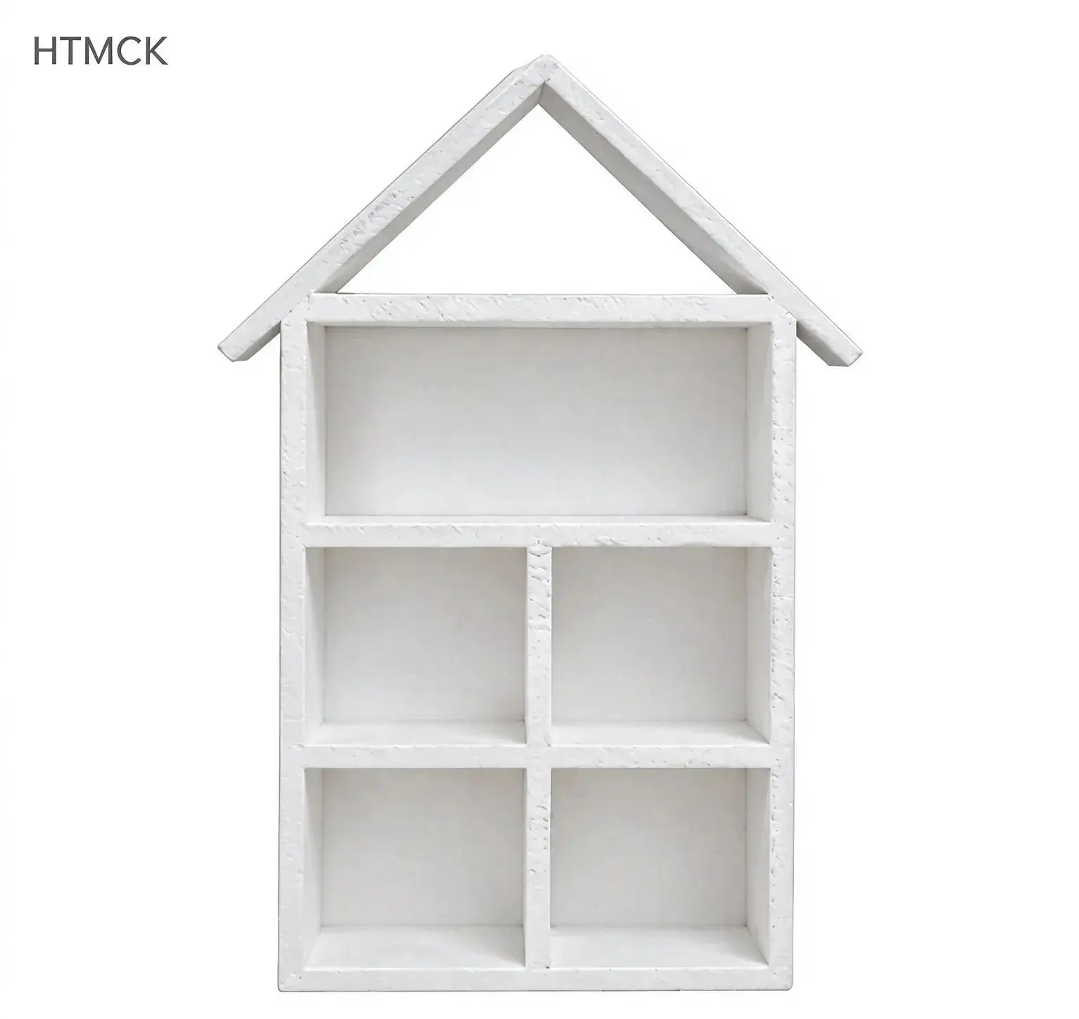 HTMCK1pc Miniature House-Shaped Miniature Display Shelf, Multi-Purpose Tiny Bookshelf for Mini House Furniture Accessories