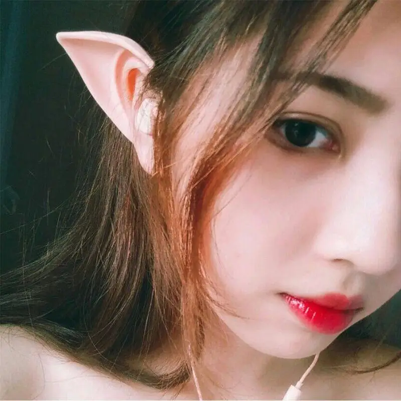 Creative Cute Cat Ears Shape Genie Headphone Anime Cartoon Animation In Ear Earphone Female Type-C Phone Call Headphone