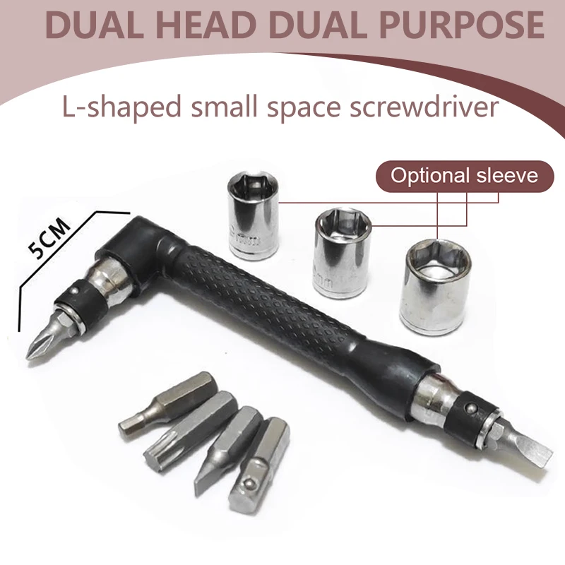 1/2Pcs Double Head Special-shaped Screwdriver Set 50mm U-shaped Y-Type Triangle Inner Cross Three Points Screwdriver Bit Tool