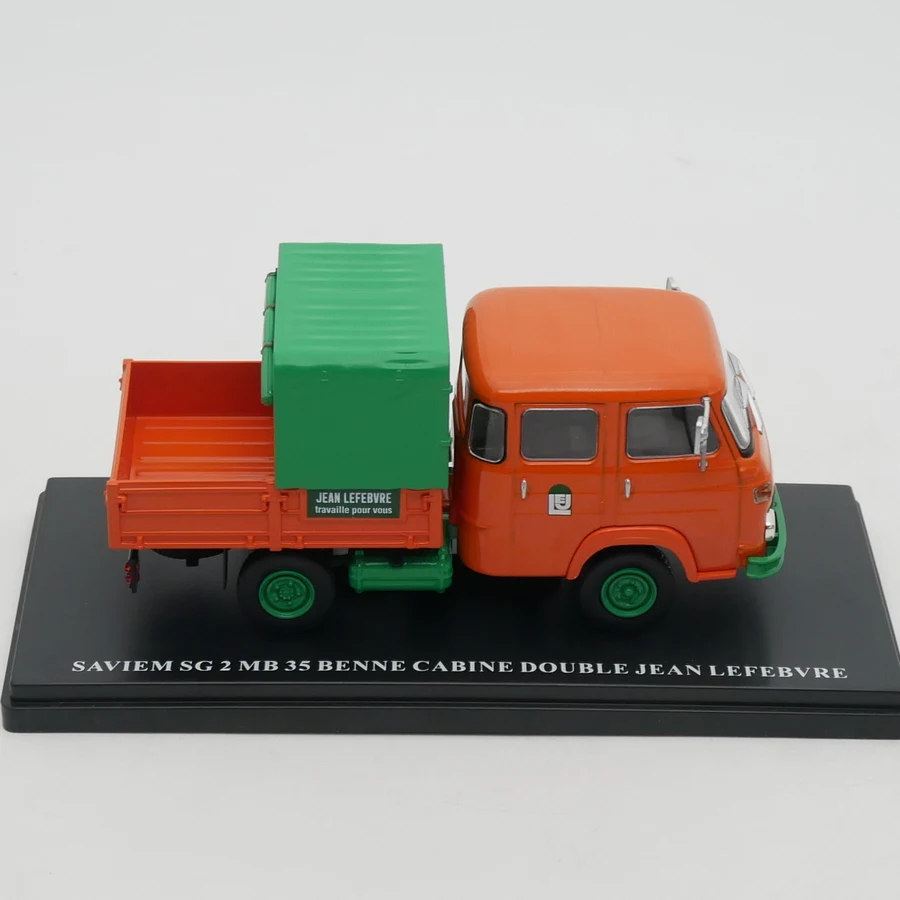 Ixo 1:43 Truck SAVIEM SG 2 MB 35BENNE CABINE DOUBLE JEAN LEFEBVRE Diecas Car Model Metal Toy Vehicle