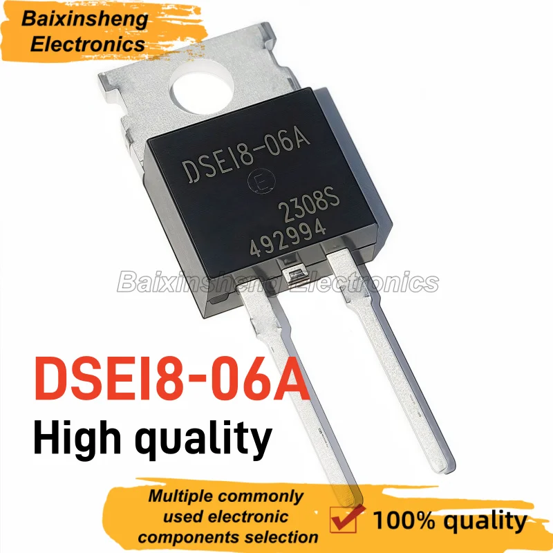 10/30/50PCS DSEI8-06A TO220-2 High Speed Fast Recovery Diode 8A 600V Power Switch Diode Electronic Parts