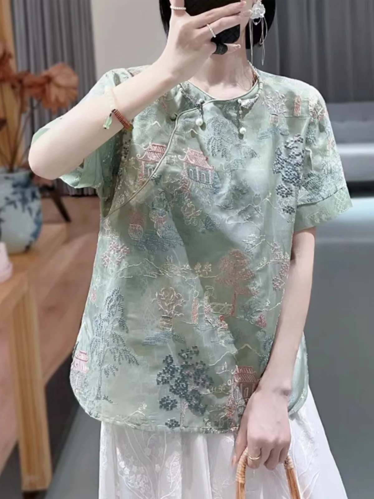 

Ele Китайский Sle с вышивкой Ogeea ort Sve irt Женский элитный костюм Тан Топ Тяжелый рабочий кружевной топ с цветочным принтом Летний ...