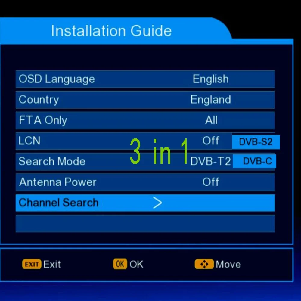 كومبو 2 في 1 فك DVB T2 S2 موالف رقمي استقبال الأقمار الصناعية H264 TV فك 1080P Full HD PVR EPG T2 DVB S2 فك التشفير